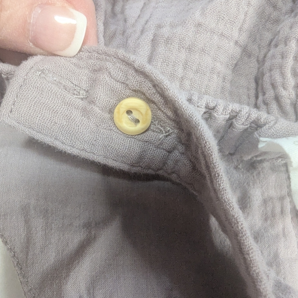 H&M 100% Organic Cotton Baby Romper Light Purple, Size 12m - Picture 6 of 6